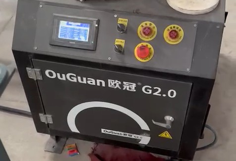 意大利客戶現(xiàn)場發(fā)來使用視頻：高速風(fēng)機(jī)瓷磚印刷前除塵除水